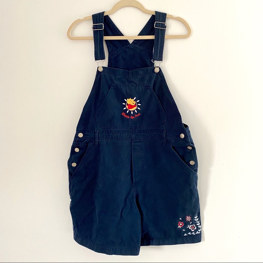 Vintage Disney Winnie the Pooh Overalls Shorts L
